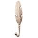 Silver Big Feather Iron Hook